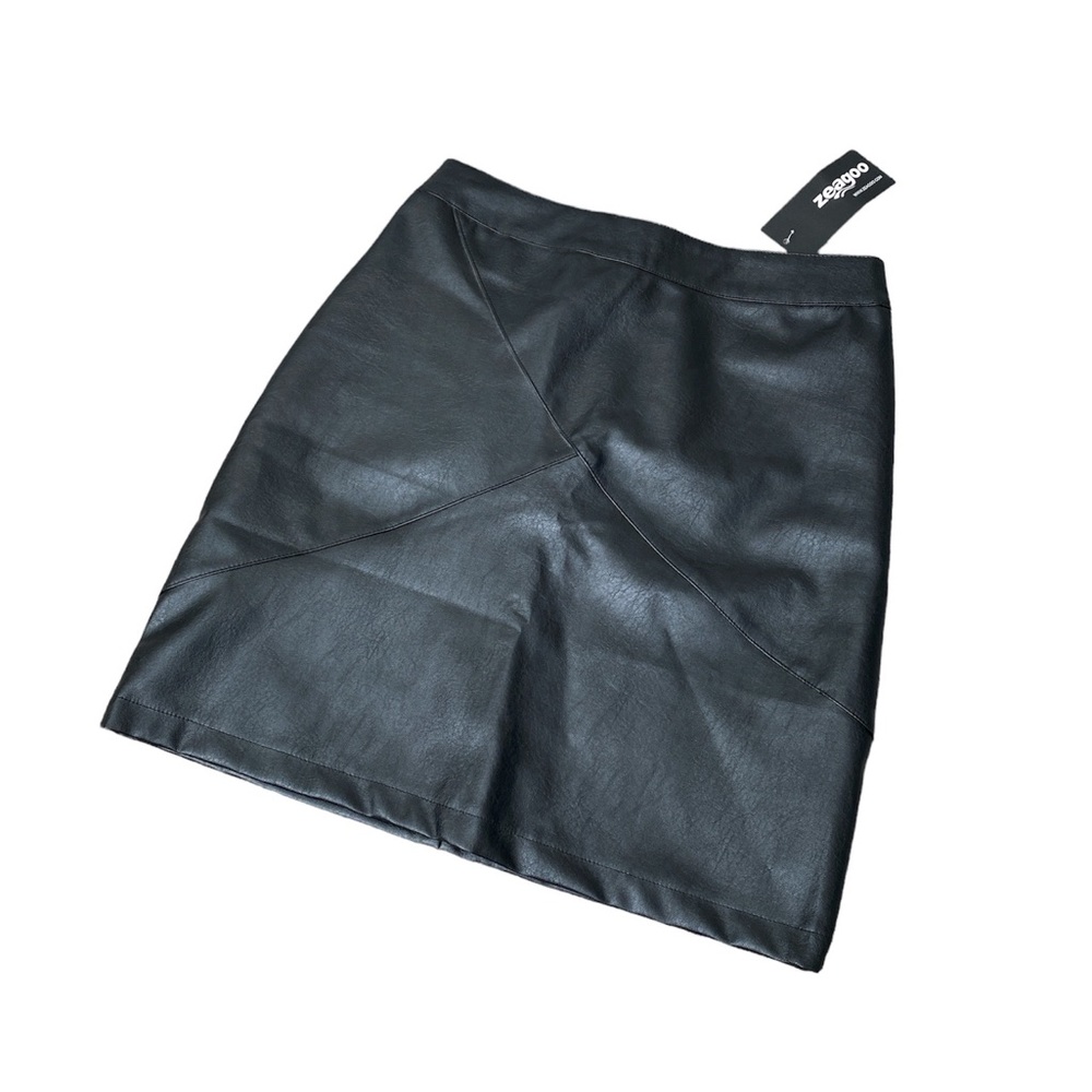 NWT Zeagoo faux leather skirt - Picture 5 of 5